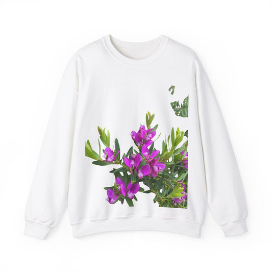 Flower Unisex Heavy Blend™ Crewneck Sweatshirt Buy 2 get 3rd 50% Off S / White Sweatshirt
