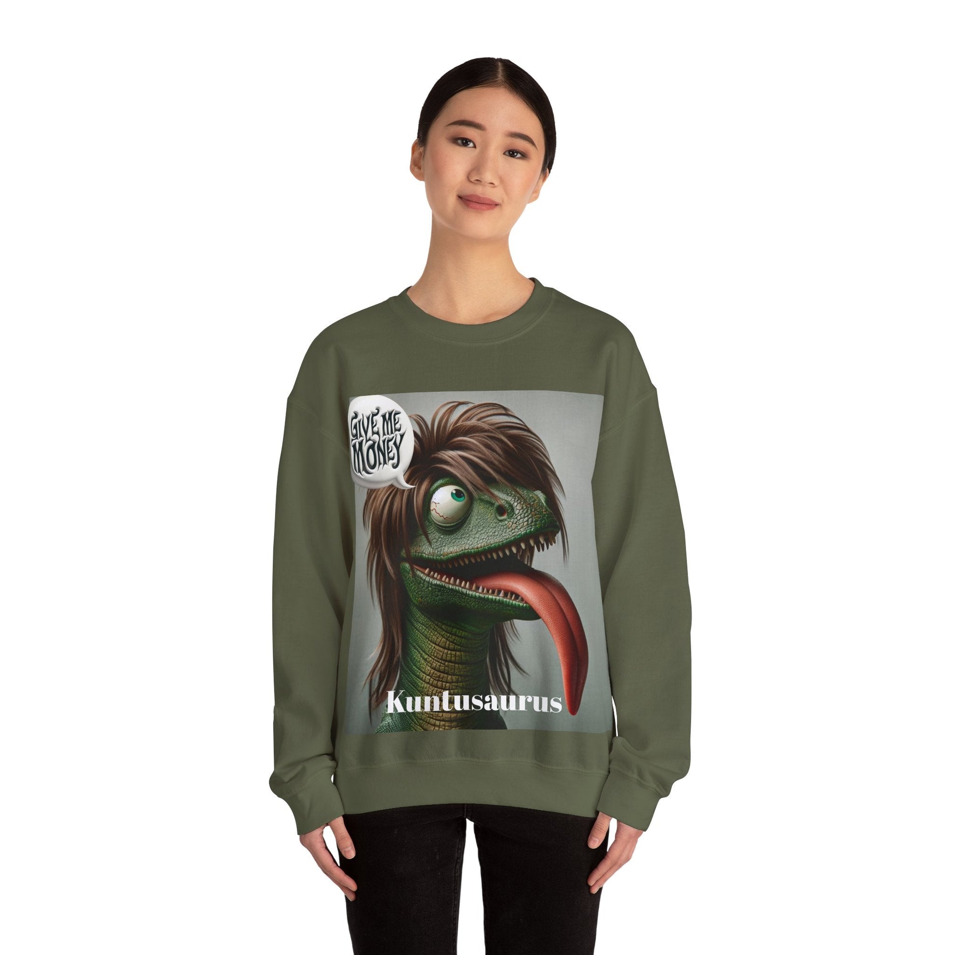 Kuntusaurus Money Unisex Heavy Blend™ Crewneck Sweatshirt Sweatshirt