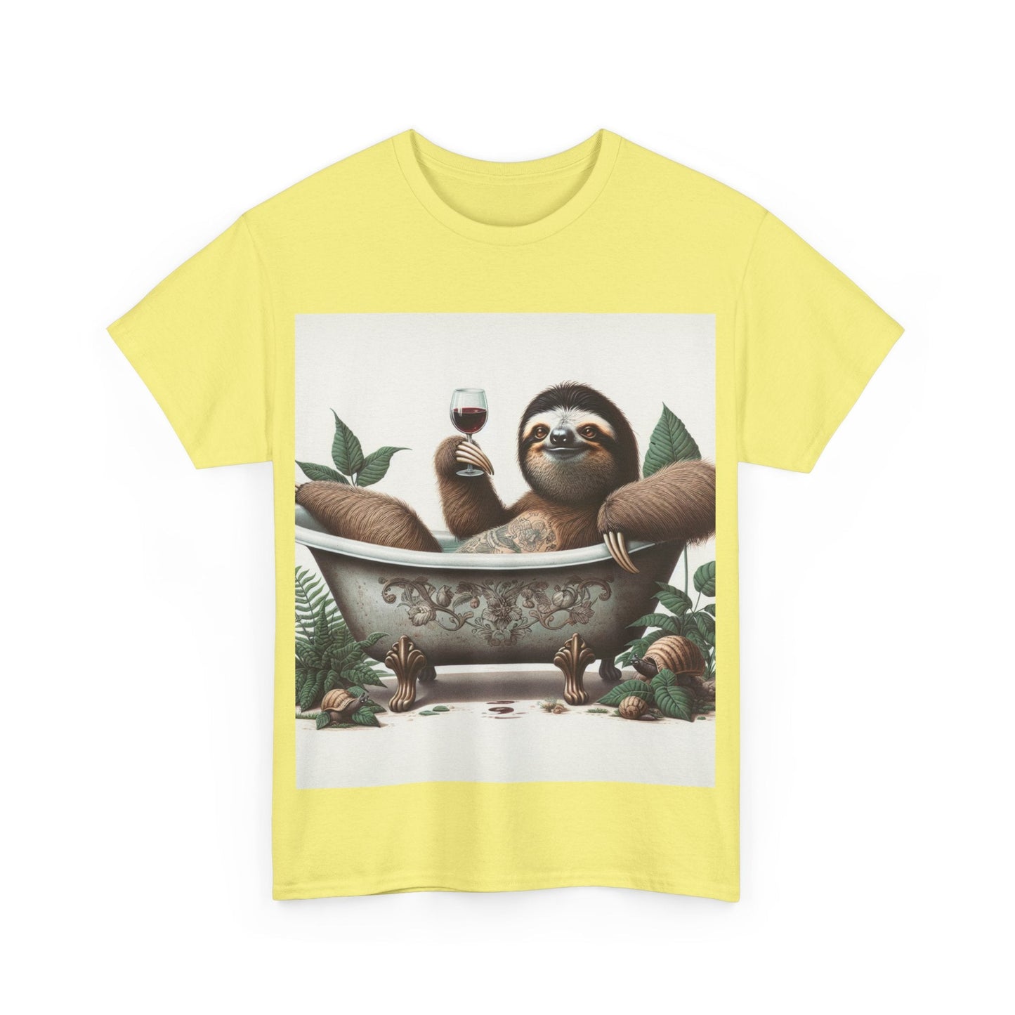 G’day Sloth Heavy Cotton Tee buy any 3 get 1 free. Free Shipping within Australia T-Shirt