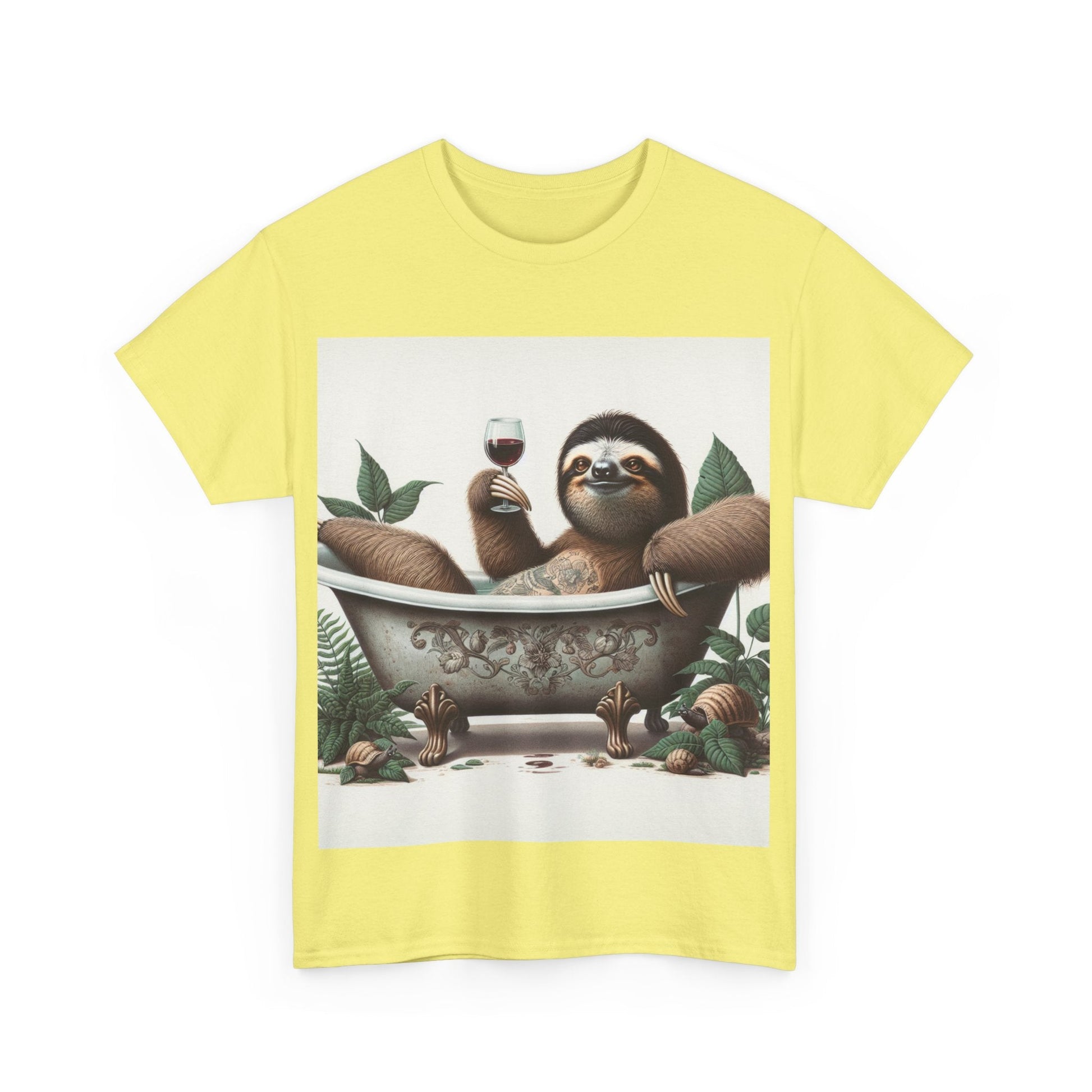 G’day Sloth Heavy Cotton Tee buy any 3 get 1 free. Free Shipping within Australia T-Shirt