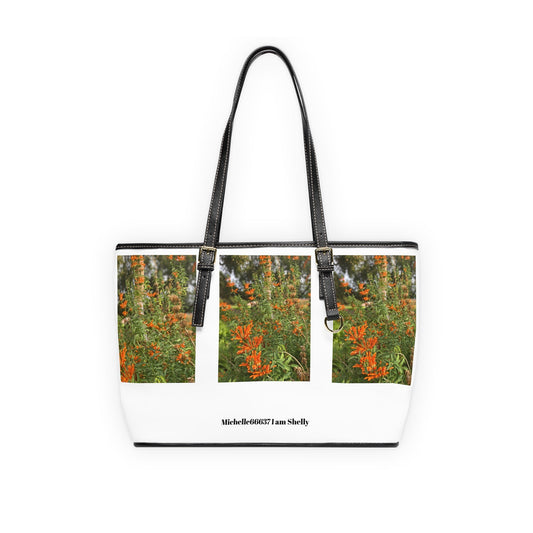 Michelle66637- Nature- PU Leather Shoulder Bag 16’’ x 10’’ / Black Bags