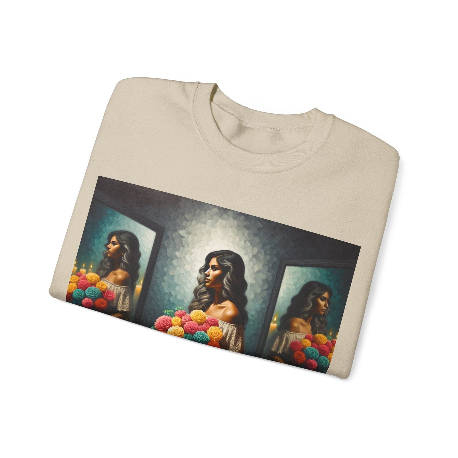 Beautiful lady Unisex Heavy Blend™ Crewneck Sweatshirt Sweatshirt
