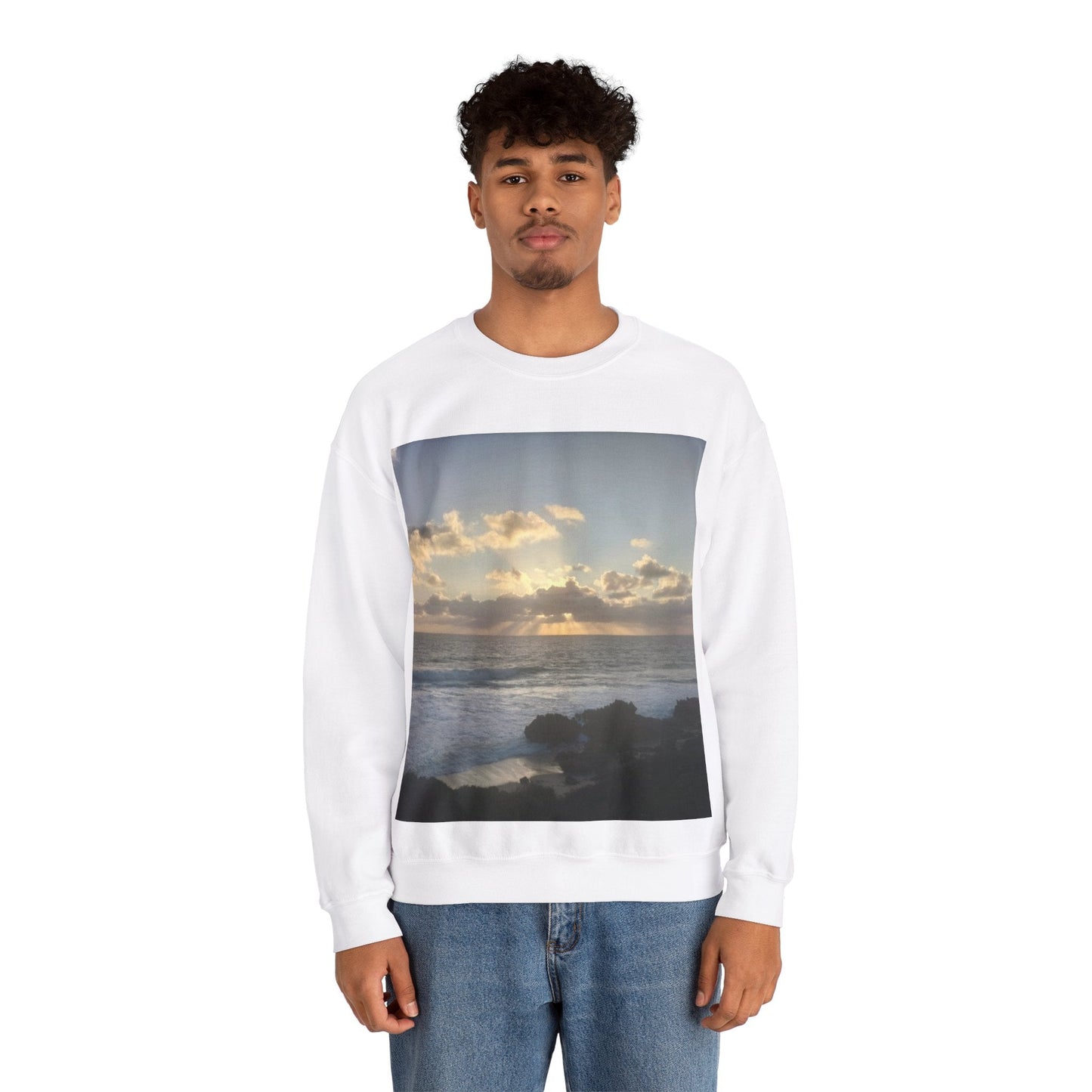 Sunset Awaken Unisex Heavy Blend™ Crewneck Sweatshirt Sweatshirt