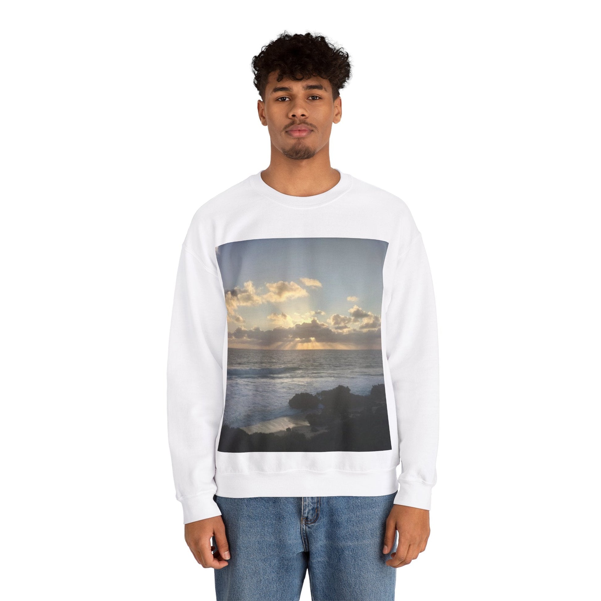 Sunset Awaken Unisex Heavy Blend™ Crewneck Sweatshirt Sweatshirt