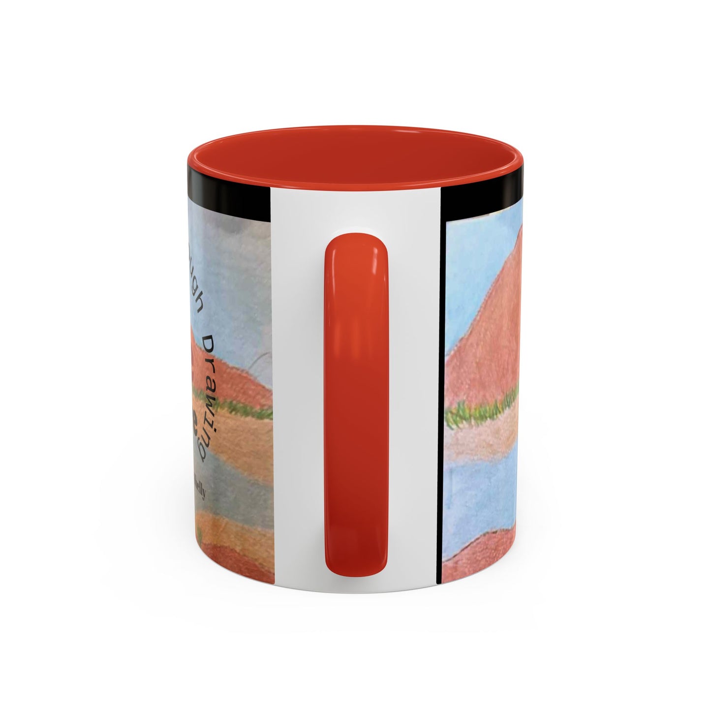 Healing With Art Therapy  Accent Coffee Mug (11, 15oz)