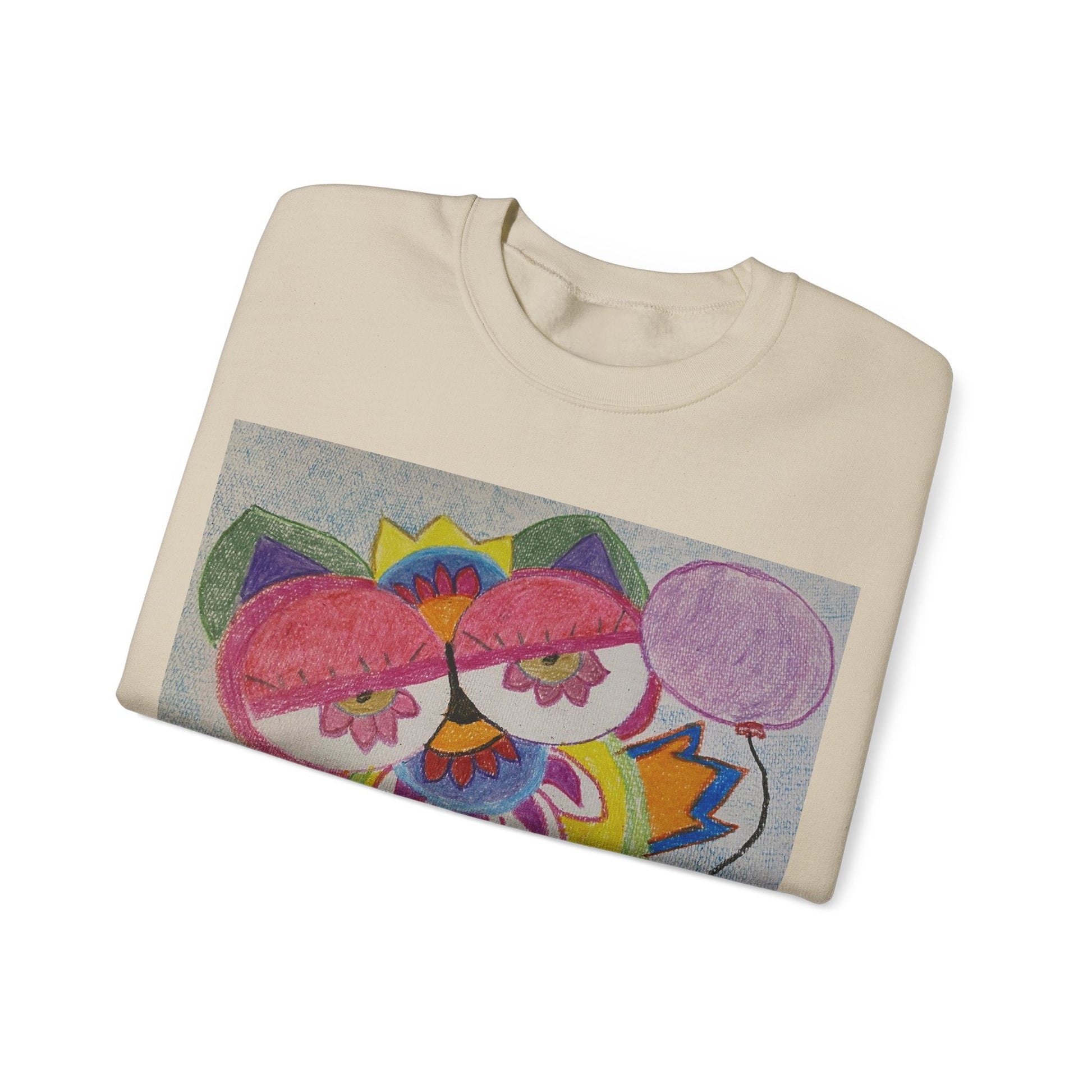 Leilli Owl design Unisex Heavy Blend™ Crewneck Sweatshirt Sweatshirt