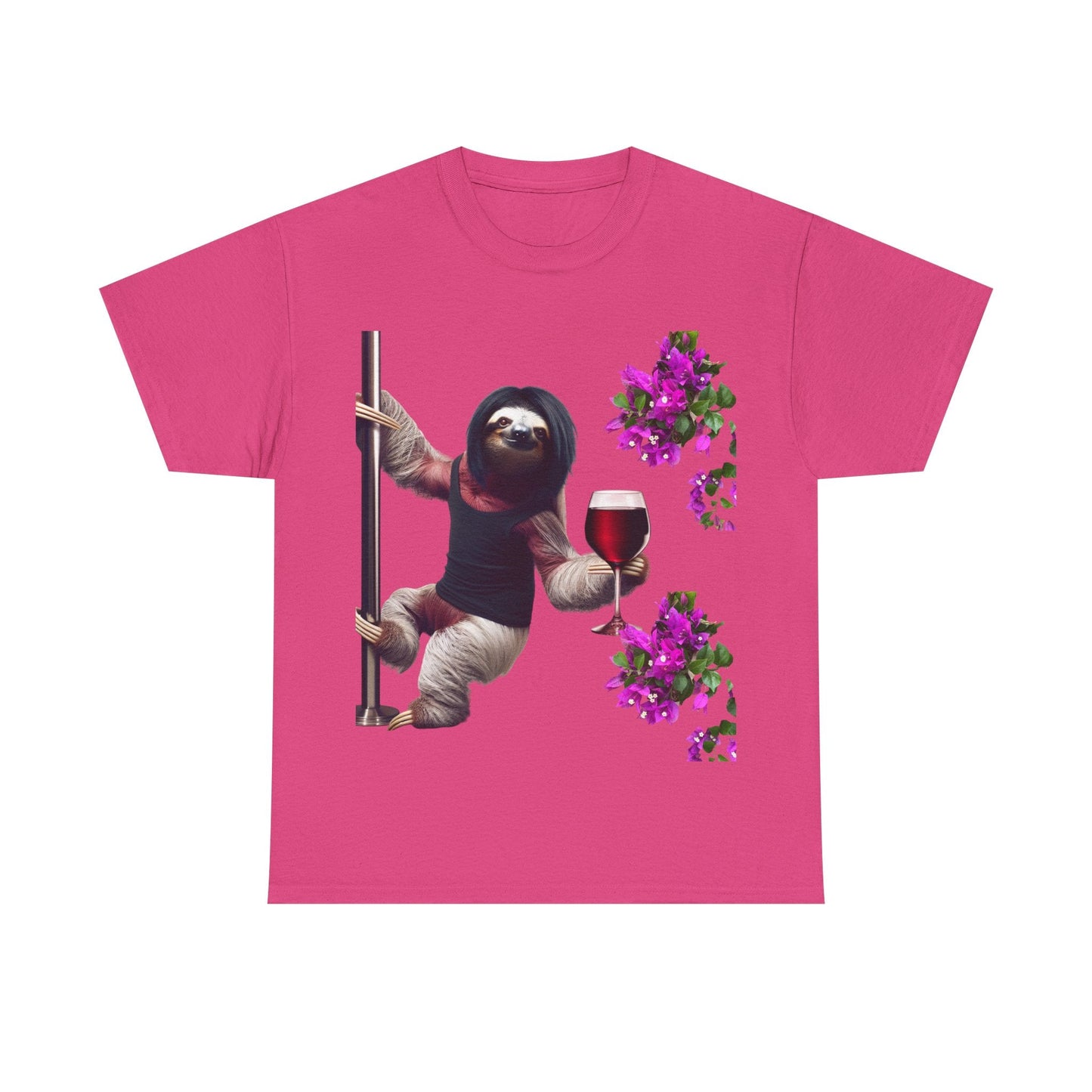 Sweet Love Sloth Heavy Cotton Tee Heliconia / S T-Shirt