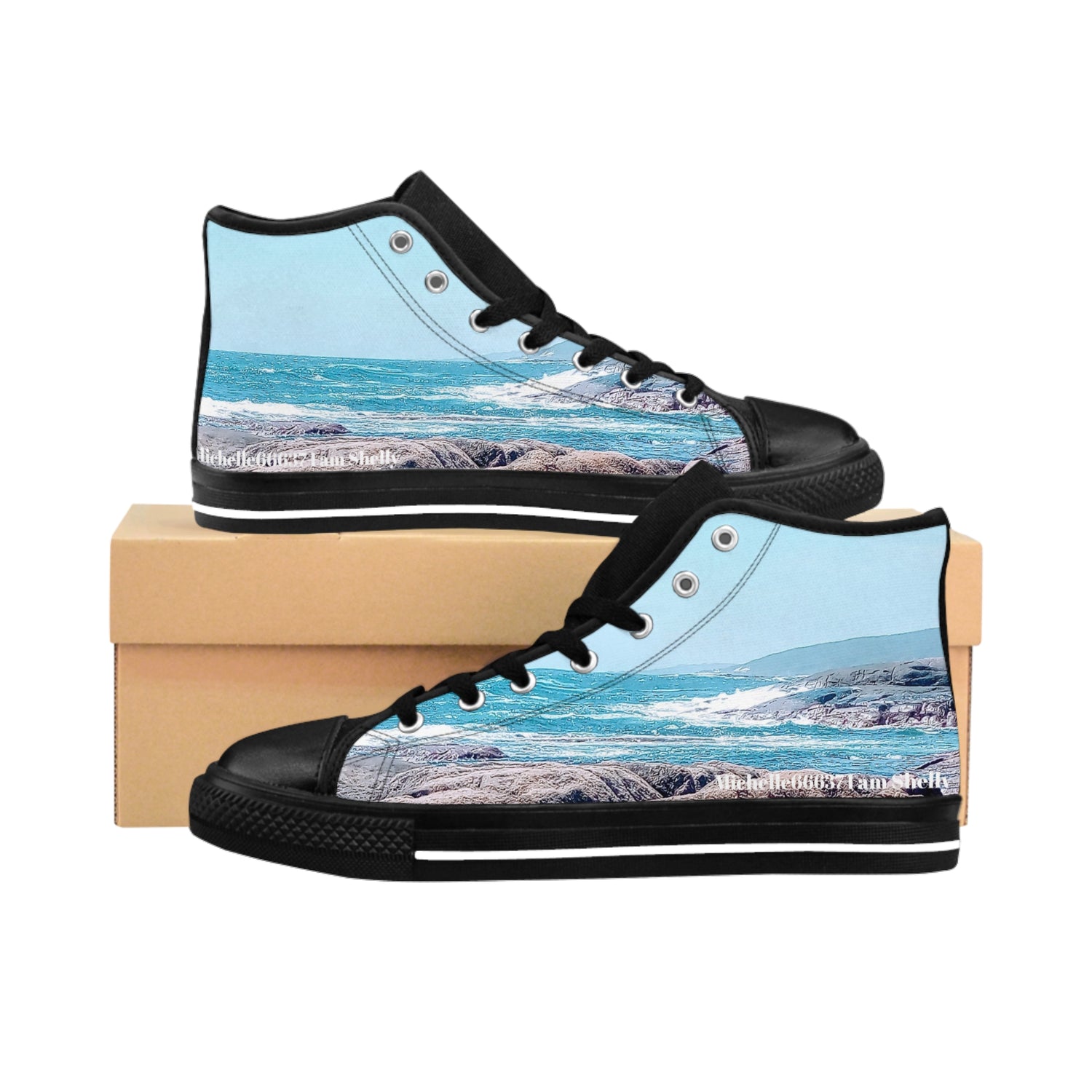 Sneakers - Ocean Waves Design