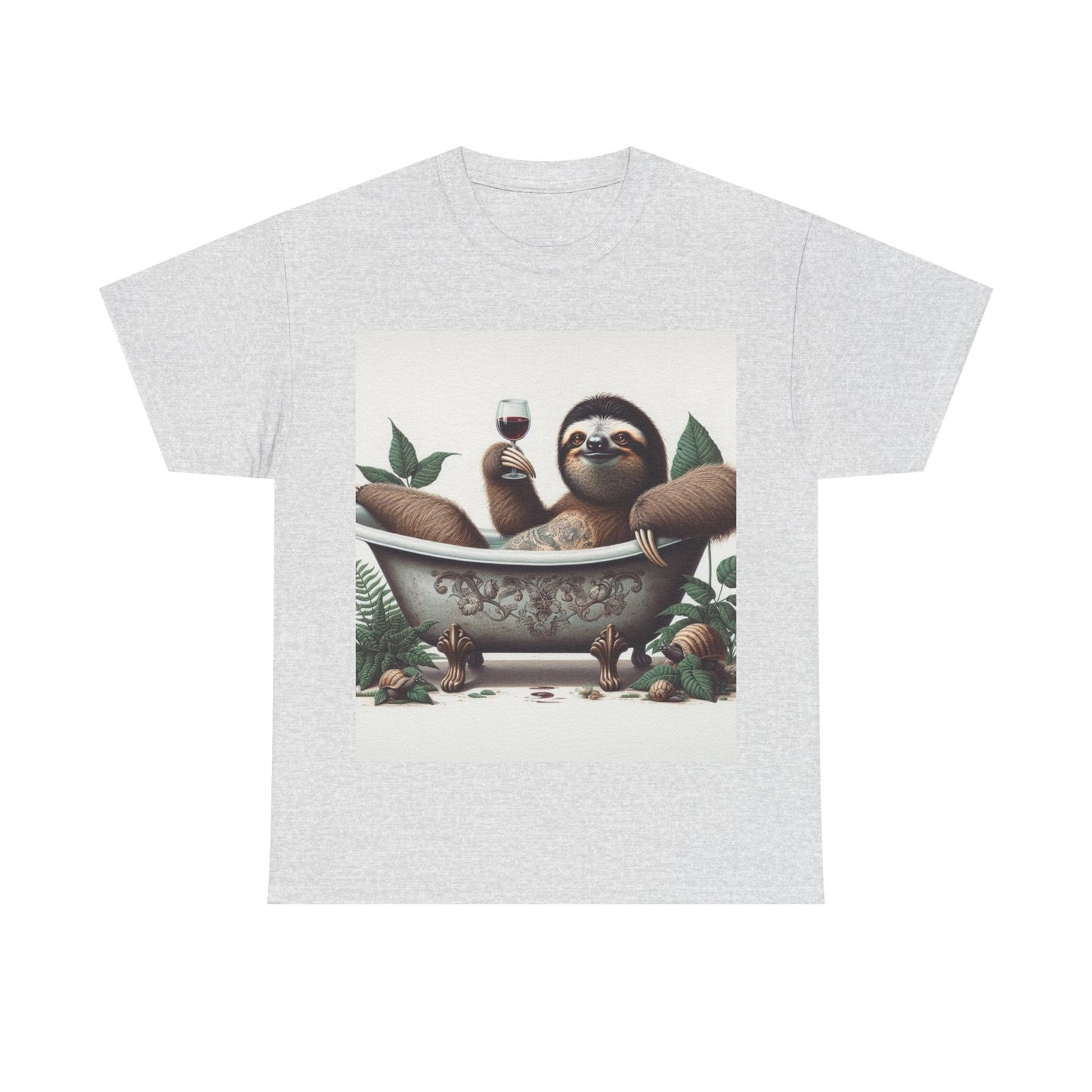 G’day Sloth Heavy Cotton Tee buy any 3 get 1 free. Free Shipping within Australia Ash / S T-Shirt
