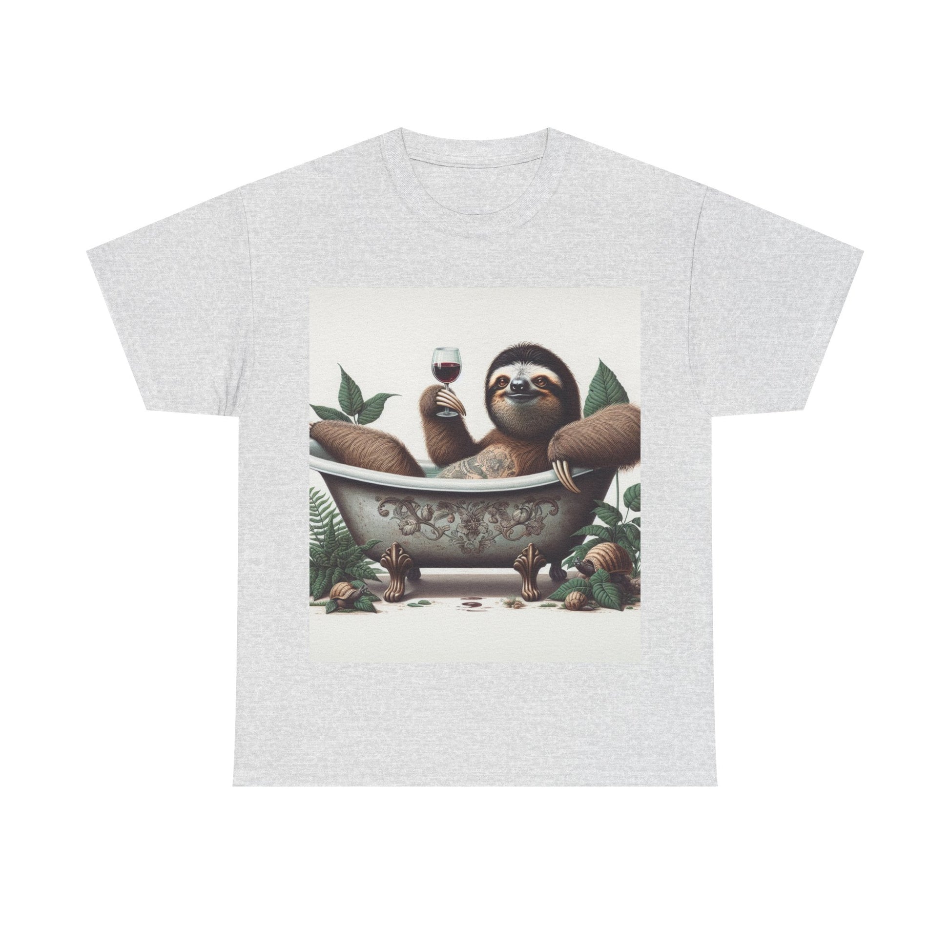 G’day Sloth Heavy Cotton Tee buy any 3 get 1 free. Free Shipping within Australia Ash / S T-Shirt