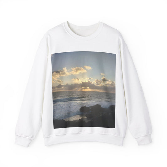 Sunset Awaken Unisex Heavy Blend™ Crewneck Sweatshirt S / White Sweatshirt
