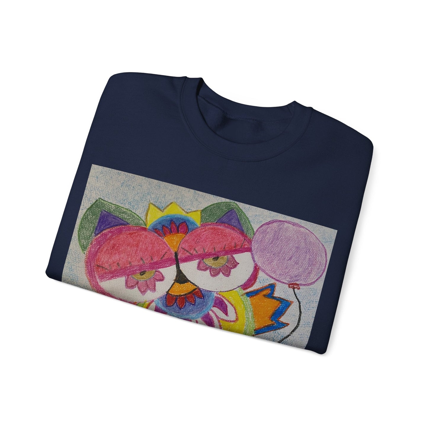 Leilli Owl design Unisex Heavy Blend™ Crewneck Sweatshirt Sweatshirt