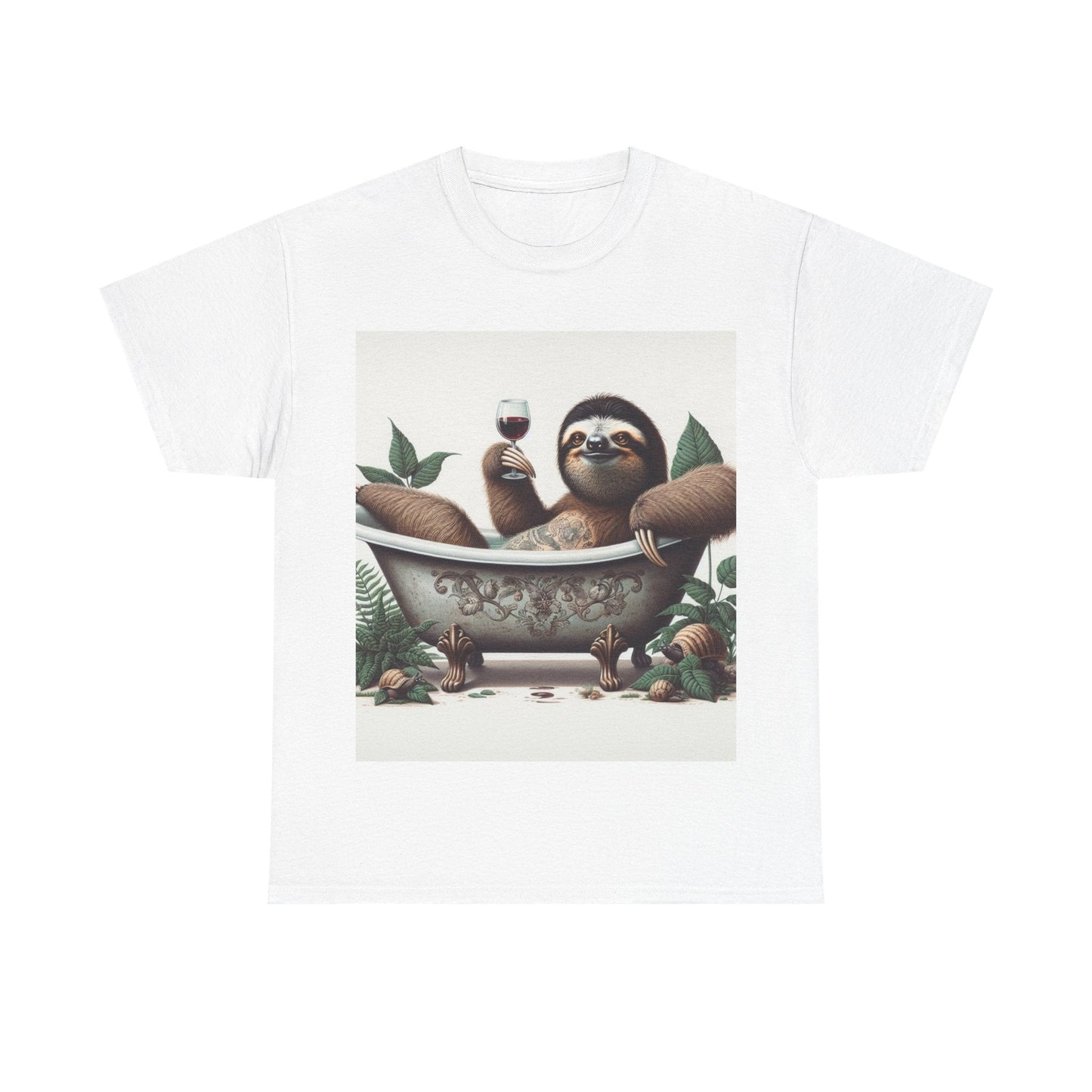 G’day Sloth Heavy Cotton Tee buy any 3 get 1 free. Free Shipping within Australia White / S T-Shirt