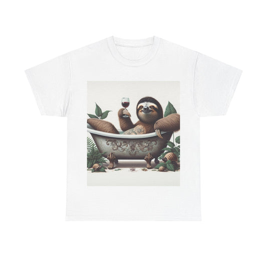 G’day Sloth Heavy Cotton Tee buy any 3 get 1 free. Free Shipping within Australia White / S T-Shirt