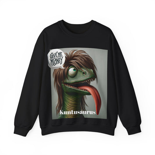 Kuntusaurus Money Unisex Heavy Blend™ Crewneck Sweatshirt S / Black Sweatshirt