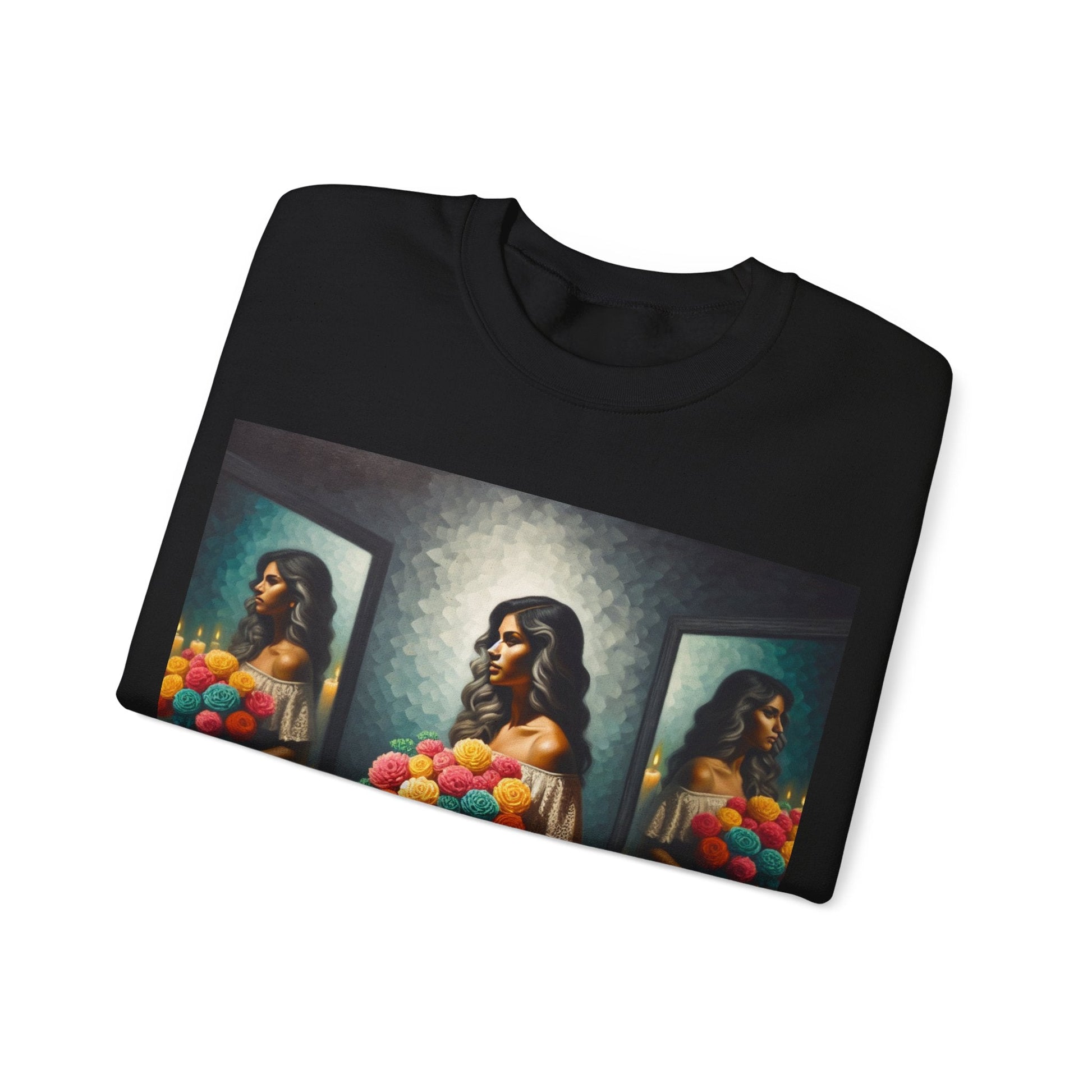 Beautiful lady Unisex Heavy Blend™ Crewneck Sweatshirt Sweatshirt