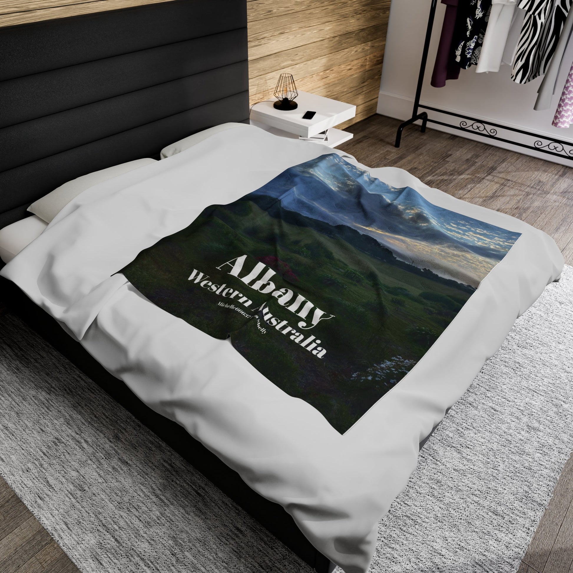 Michelle66637 I Am Shelly - Albany Western Australia Velveteen Plush Blanket All Over Prints