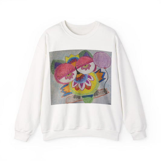 Leilli Owl design Unisex Heavy Blend™ Crewneck Sweatshirt S / White Sweatshirt