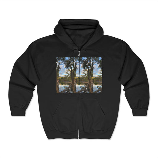Tomato Lake Unisex Heavy Blend™ Full Zip Hooded Sweatshirt 15% OFF CODE:LAKE S / Black Hoodie