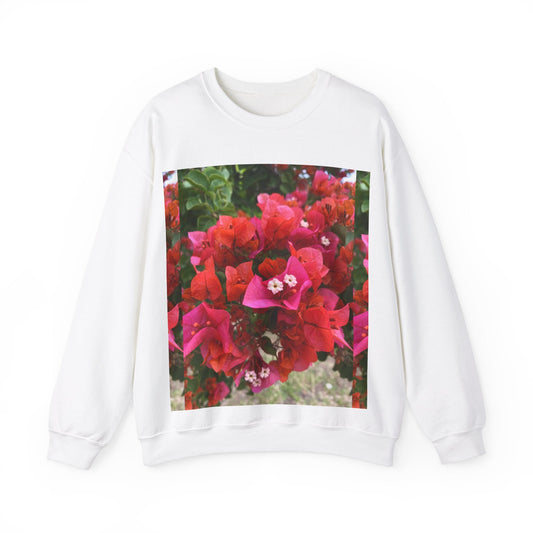 Flower Unisex Heavy Blend™ Crewneck Sweatshirt S / White Sweatshirt