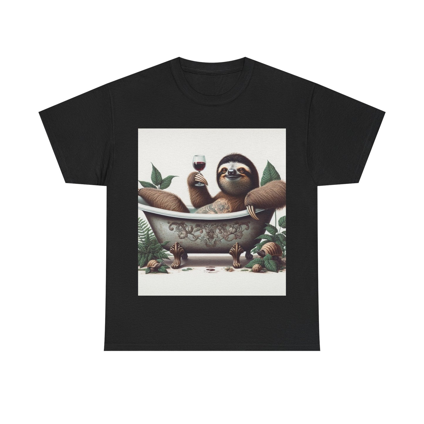G’day Sloth Heavy Cotton Tee buy any 3 get 1 free. Free Shipping within Australia Black / S T-Shirt