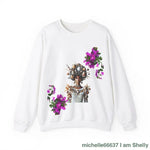 Beautiful Lady Unisex Heavy Blend™ Crewneck Sweatshirt S / White Sweatshirt