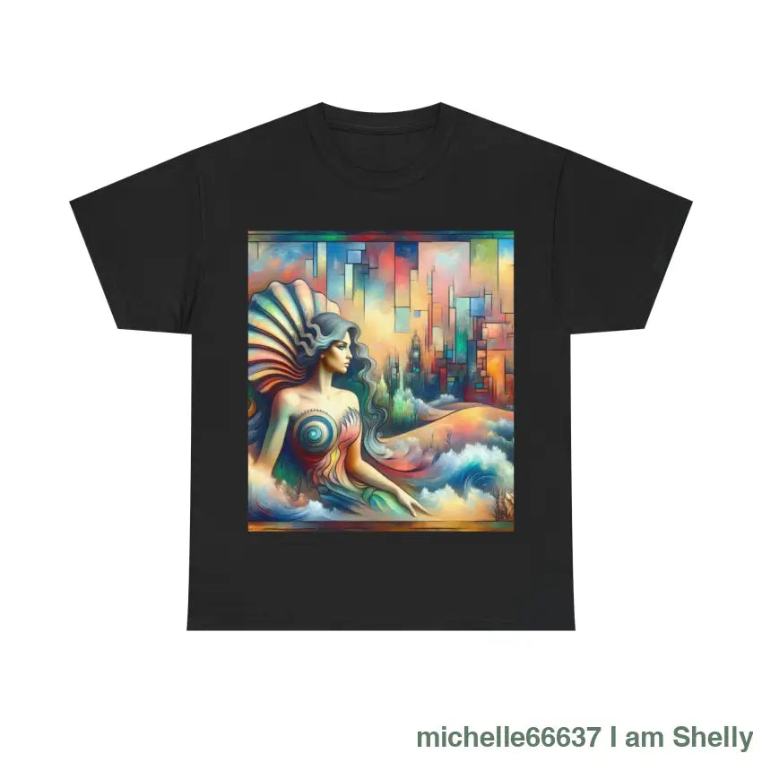 Beautiful Shel Heavy Cotton Tee buy any 3 get 1 free. Free Shipping within Australia Black / S T-Shirt