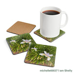 Cathylove Corkwood Coaster Set 20% Off Code: Cork / 3.75’’ × Square Home Decor