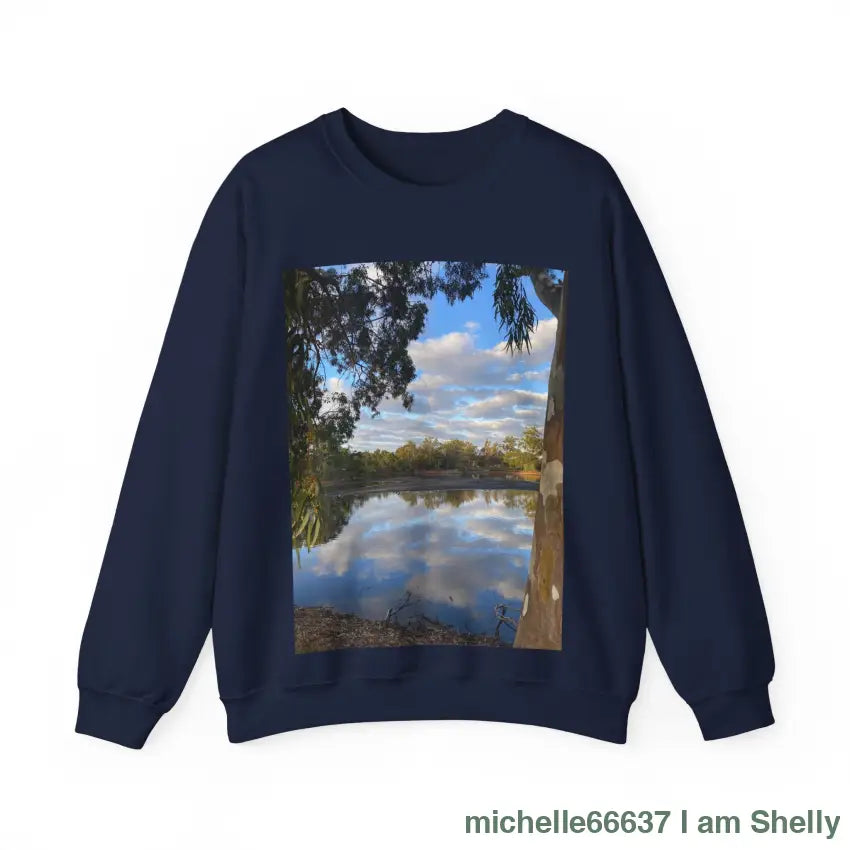 Dreamy Lake Unisex Heavy Blend™ Crewneck Sweatshirt S / Navy Sweatshirt