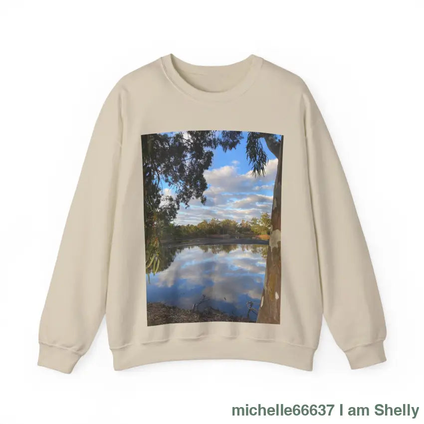 Dreamy Lake Unisex Heavy Blend™ Crewneck Sweatshirt S / Sand Sweatshirt