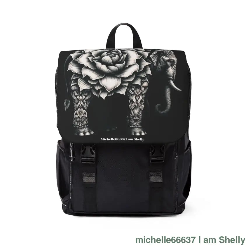 Elephant - Unisex Casual Shoulder Backpack One Size Bags