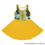 Flower Girls’ Sleeveless Sundress (AOP) Seam thread color automatically matched to design / 2T All Over Prints