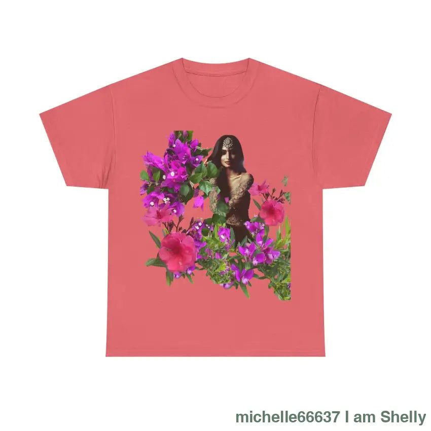 Flower Princess - Heavy Cotton Tee Coral Silk / S T-Shirt