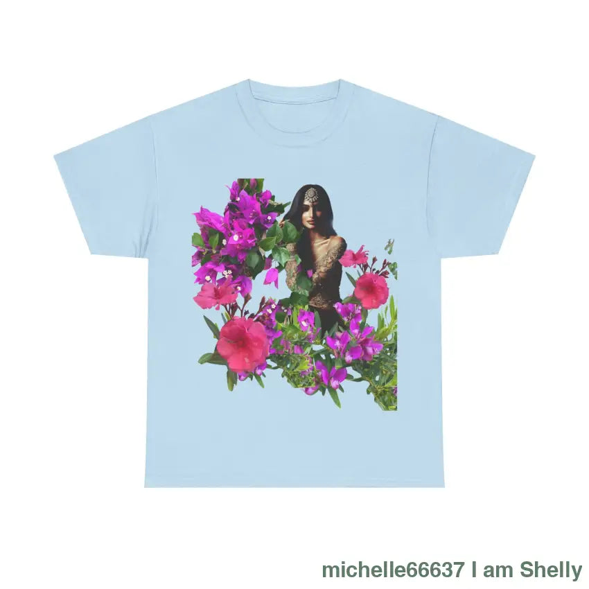 Flower Princess - Heavy Cotton Tee Light Blue / S T-Shirt