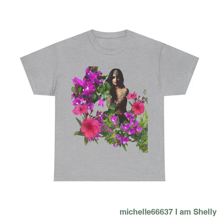 Flower Princess - Heavy Cotton Tee Sport Grey / S T-Shirt