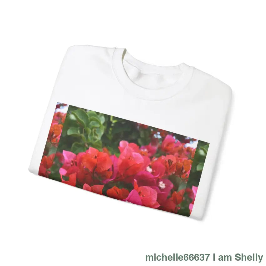 Flower Unisex Heavy Blend™ Crewneck Sweatshirt Sweatshirt