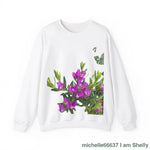 Flower Unisex Heavy Blend™ Crewneck Sweatshirt Buy 2 get 3rd 50% Off S / White Sweatshirt