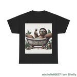 G’day Sloth Heavy Cotton Tee buy any 3 get 1 free. Free Shipping within Australia Black / S T-Shirt