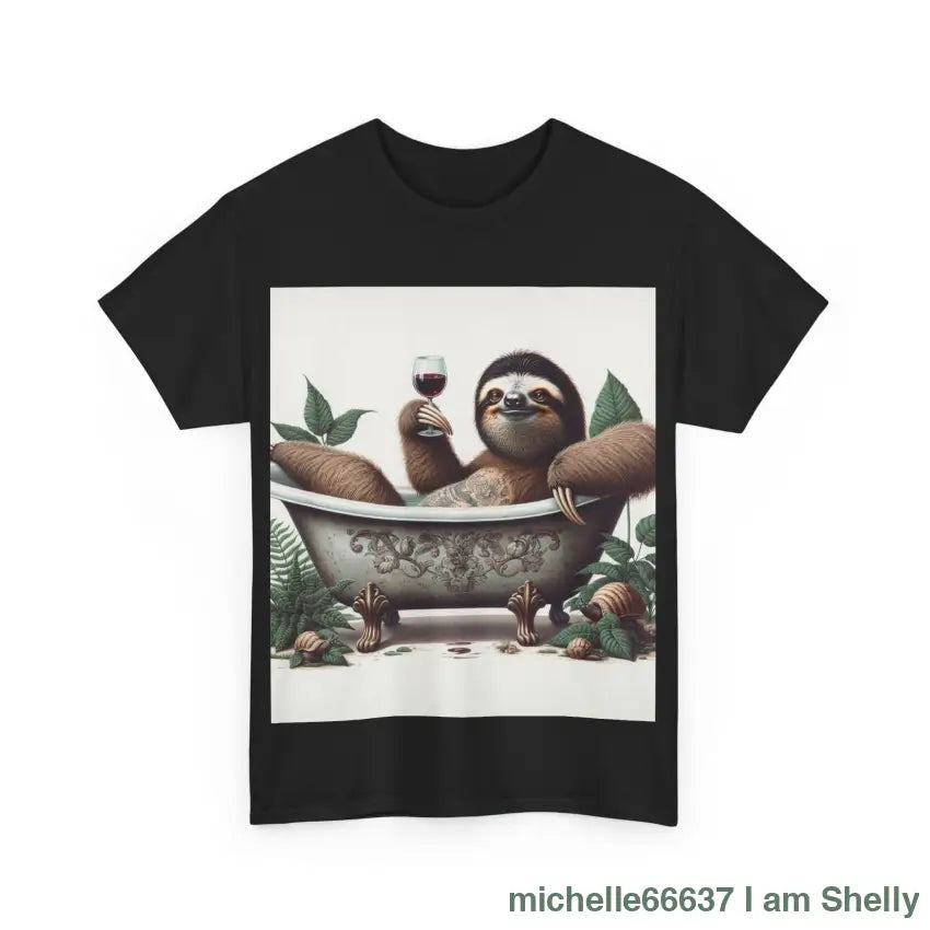 G’day Sloth Heavy Cotton Tee buy any 3 get 1 free. Free Shipping within Australia T-Shirt