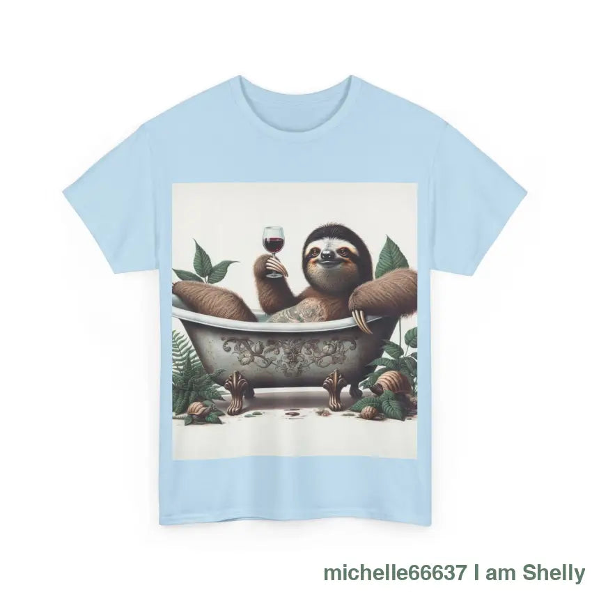 G’day Sloth Heavy Cotton Tee buy any 3 get 1 free. Free Shipping within Australia T-Shirt