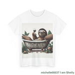 G’day Sloth Heavy Cotton Tee buy any 3 get 1 free. Free Shipping within Australia T-Shirt