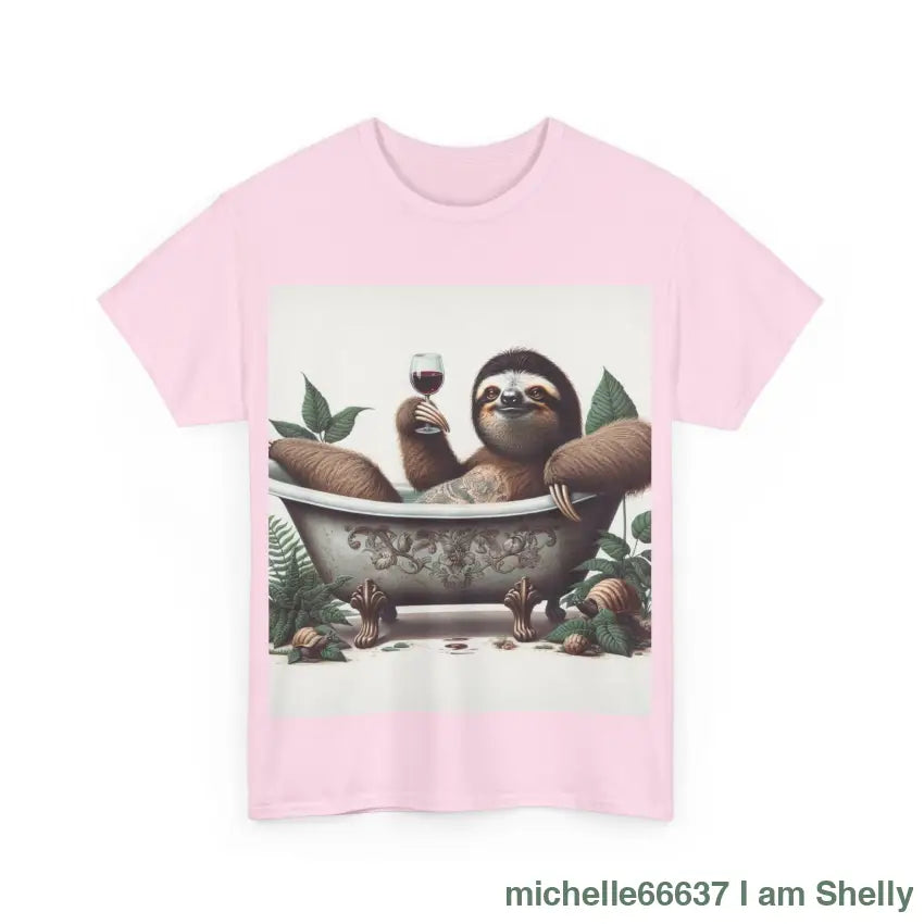 G’day Sloth Heavy Cotton Tee buy any 3 get 1 free. Free Shipping within Australia T-Shirt