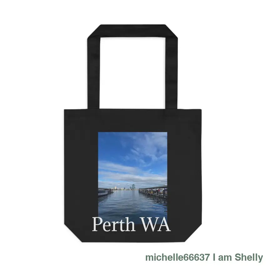 Iloveshelly- Perth - Cotton Tote Bag 30% Off Code: Iloveshelly One Size / Black Bags