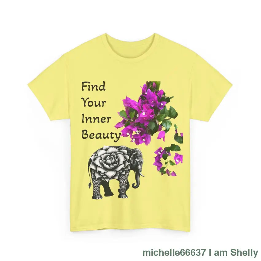 Inner Beauty - Heavy Cotton Tee buy any 3 get 1 free. Free Shipping within Australia T-Shirt