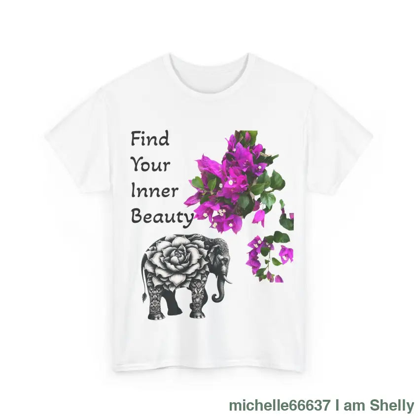 Inner Beauty - Heavy Cotton Tee buy any 3 get 1 free. Free Shipping within Australia T-Shirt