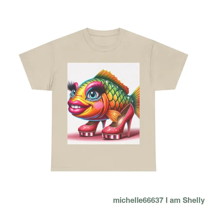 Kinky Trout Boots Heavy Cotton Tee Sand / XL T-Shirt