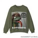 Kuntusaurus Night Night Unisex Heavy Blend™ Crewneck Sweatshirt S / Military Green Sweatshirt