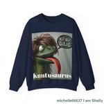 Kuntusaurus Night Night Unisex Heavy Blend™ Crewneck Sweatshirt S / Navy Sweatshirt