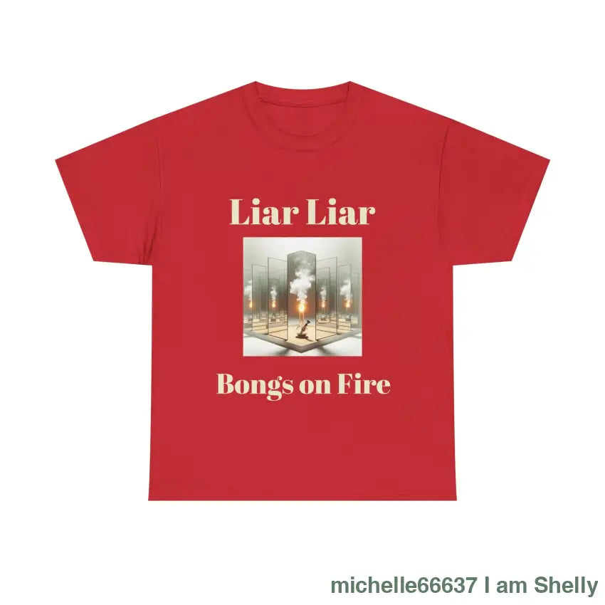 Liar Liar Heavy Cotton Tee Red / S T-Shirt