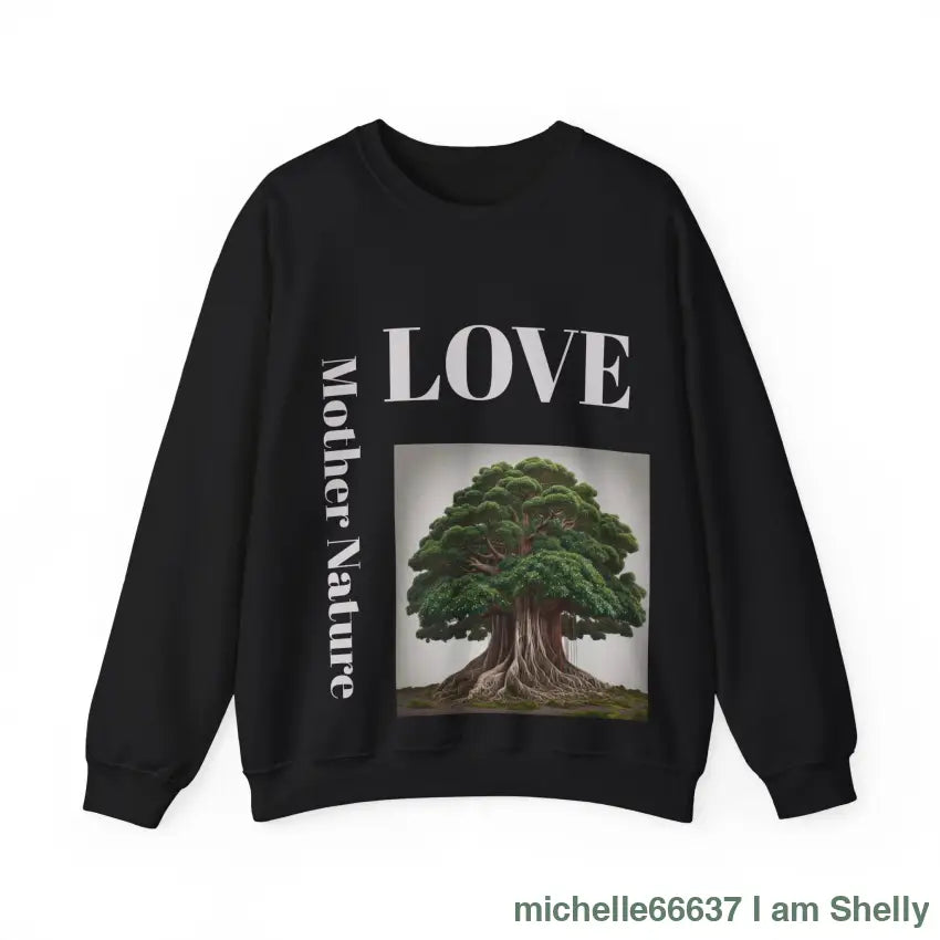 Love Mother Nature Unisex Heavy Blend™ Crewneck Sweatshirt S / Black Sweatshirt